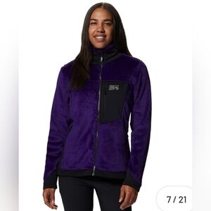 Mountain Hardwear Women's XS Polartec High Loft Jacket Purple Womens Fleece